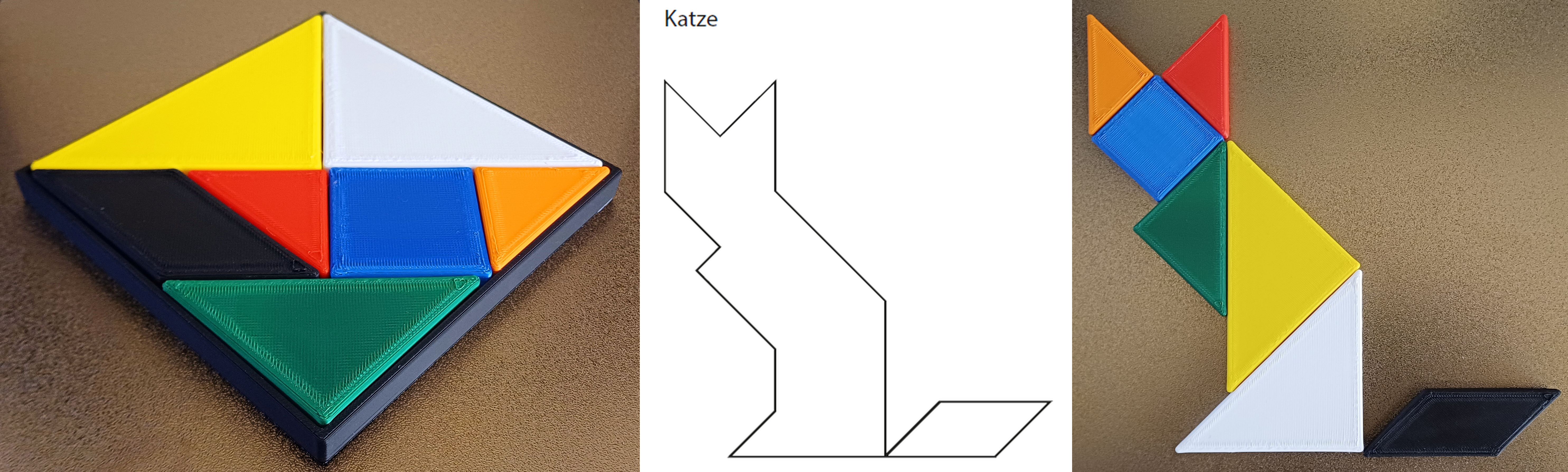 Tangram Beispiel Katze